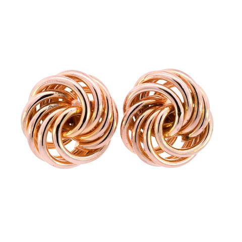 9ct Yellow Gold 18mm Knot Studs (SH24-178)