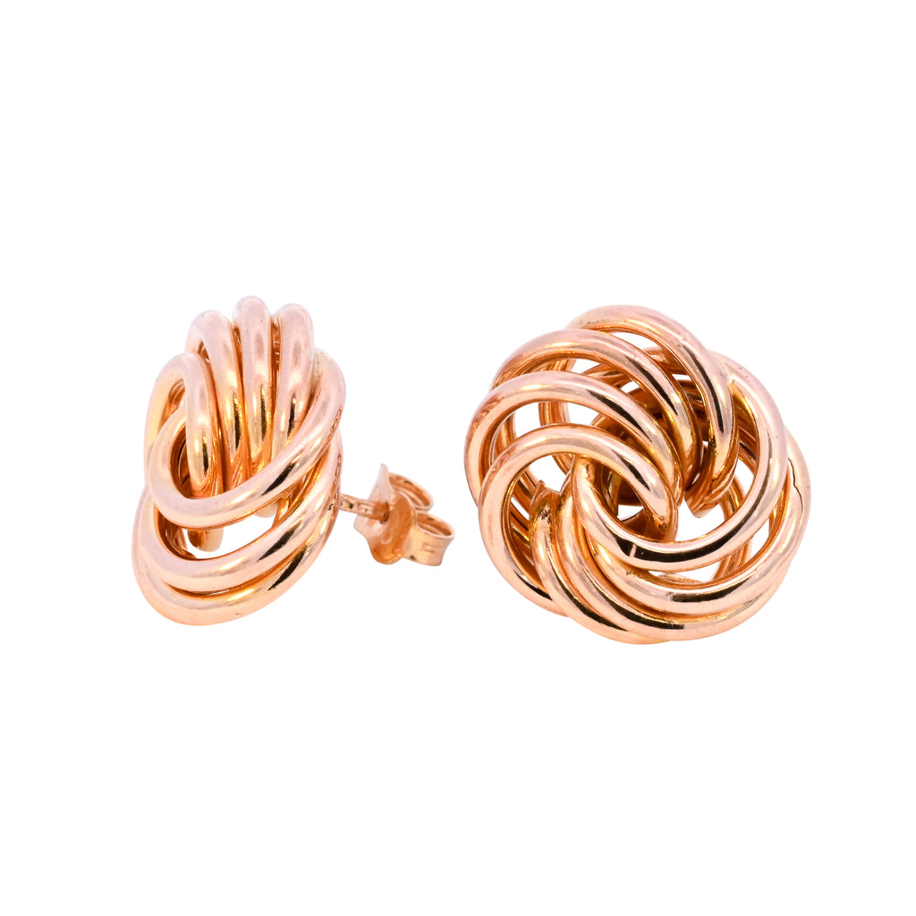 9ct Yellow Gold 18mm Knot Studs (SH24-178)