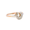 Antique 18ct & Plat 0.15ct Diamond Horseshoe Ring (SH24-180)