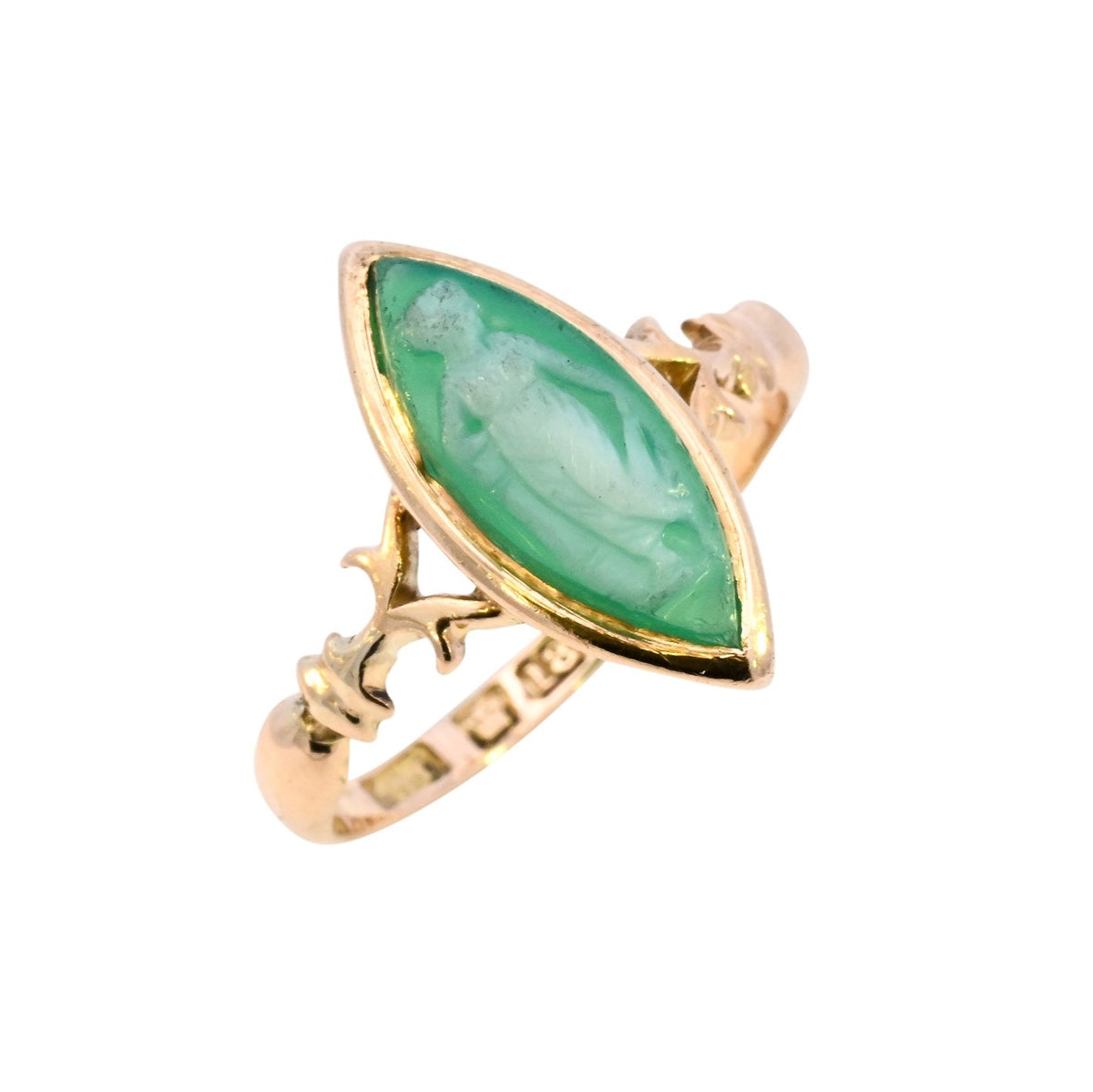 Antique 18ct Gold Birmingham 1900 Cameo Ring – Wray & Co