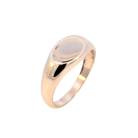 9ct Yellow Gold Oval Signet (SH24-194)
