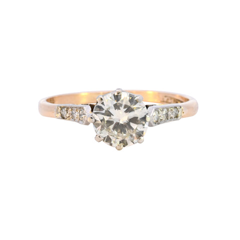 18ct Yellow Gold 1.03ct Diamond Solitaire Ring (SH24-196)
