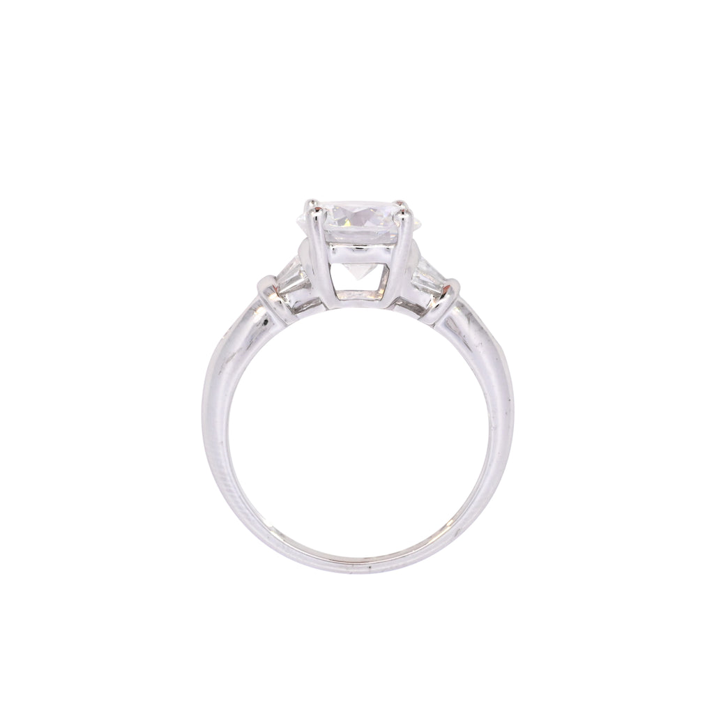 14k White Gold Cubic Zirconia Ring