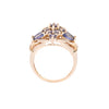 9ct Yellow Gold Tanzanite Cluster Ring (SH24-023)
