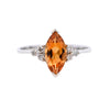 18k White Gold Citrine & Diamond Ring (SH24-027)