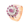 9ct Yellow Gold Ruby & Diamond Stacking Ring (SH24-031)