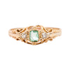 Antique Gold Emerald & Diamond Ring (SH24-032)
