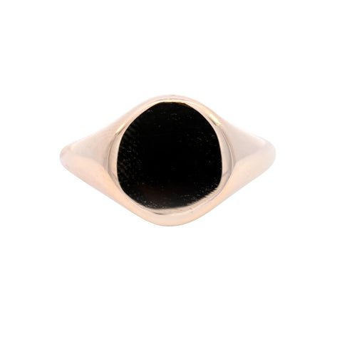 9ct Yellow Gold Oval Signet (SH24-045)