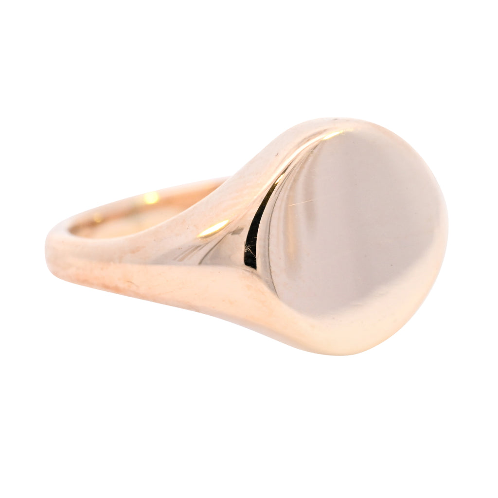 9ct Yellow Gold Oval Signet (SH24-045)
