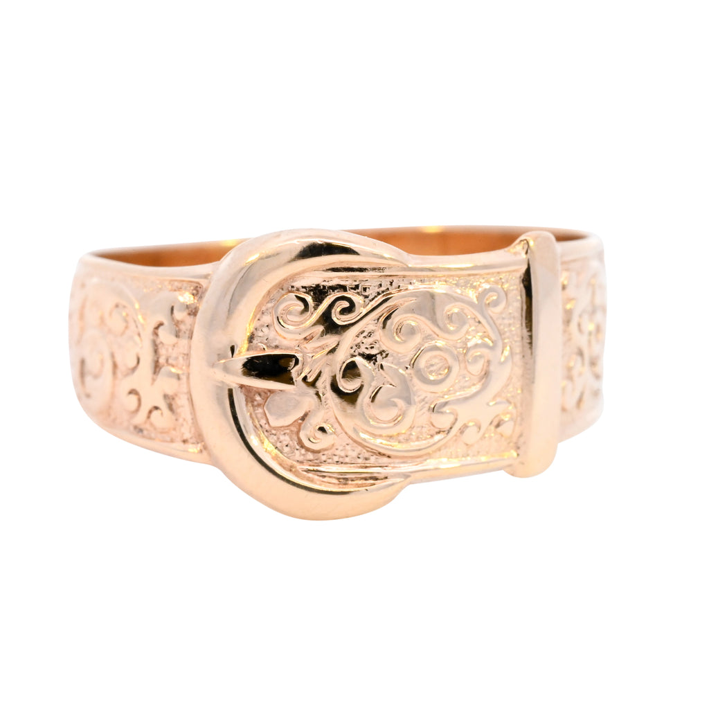 9ct Yellow Gold Buckle Ring (SH24-046)