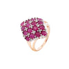 9ct Yellow Gold Ruby & Diamond Ring (SH24-052)