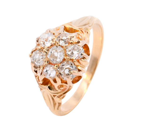 Antique 18ct Gold 1.10ct Diamond Ring