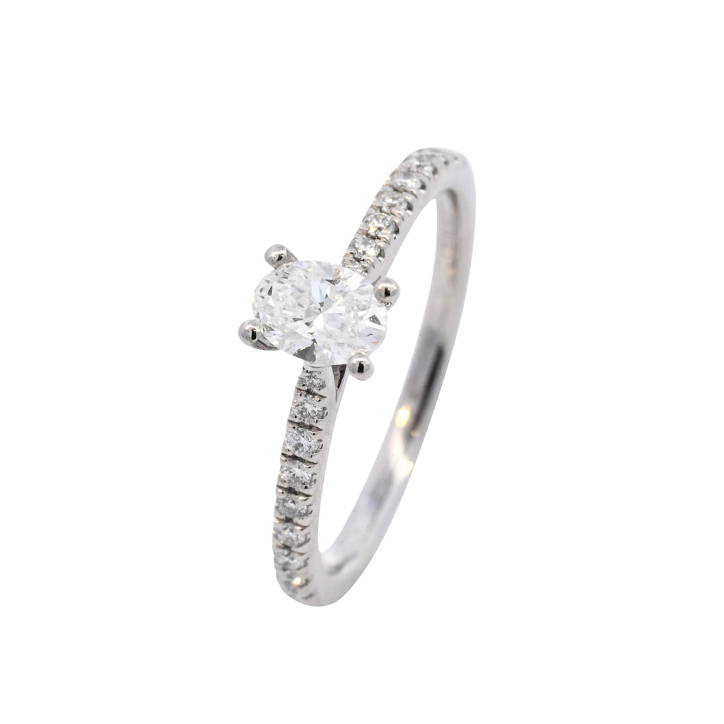 Platinum 0.59ct Diamond Solitaire Ring (WS24-006)