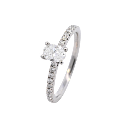 Platinum 0.59ct Diamond Solitaire Ring (WS24-006)