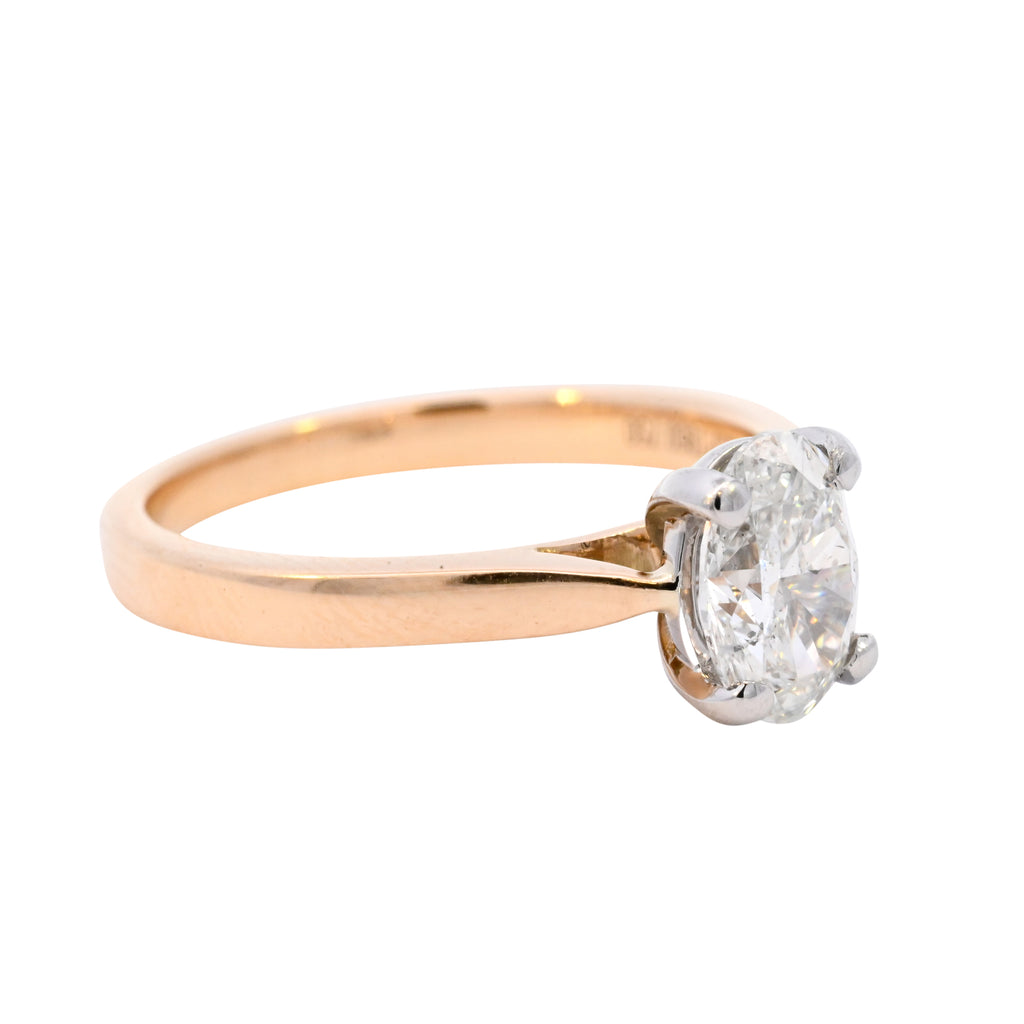 18ct Yellow Gold 1.02ct Diamond Solitaire Ring (WS24-012)