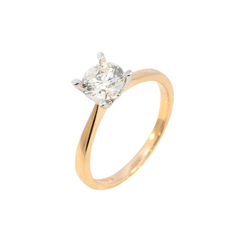 18ct Yellow Gold 1.00ct Diamond Solitaire Ring (WS24-015)