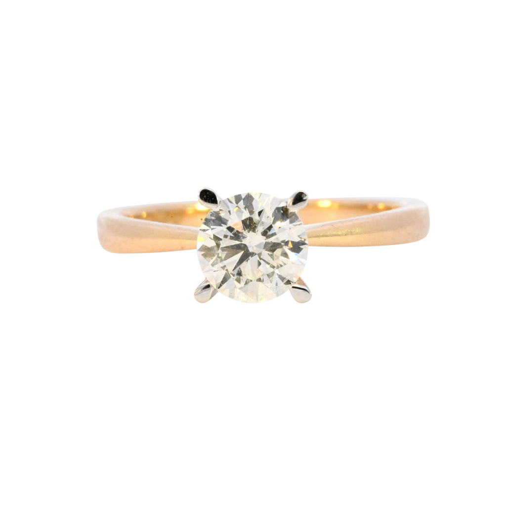 18ct Yellow Gold 1.00ct Diamond Solitaire Ring (WS24-015)