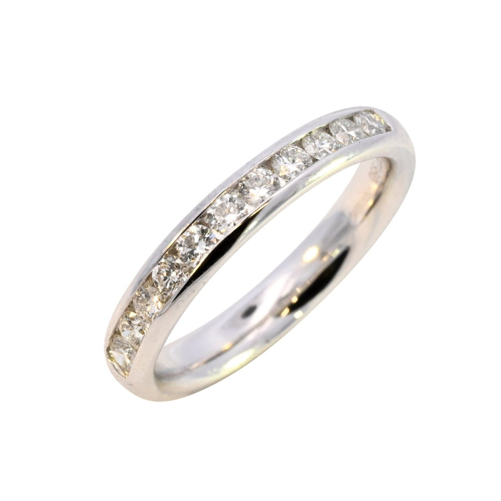 Platinum 0.50ct Diamond Half Eternity