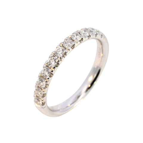 Platinum 0.49ct Diamond Half Eternity (RM24-020)