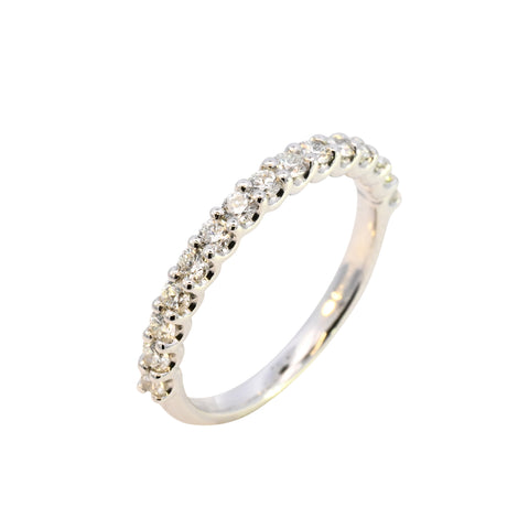 Platinum 0.51ct Diamond Half Eternity (RM24-026)