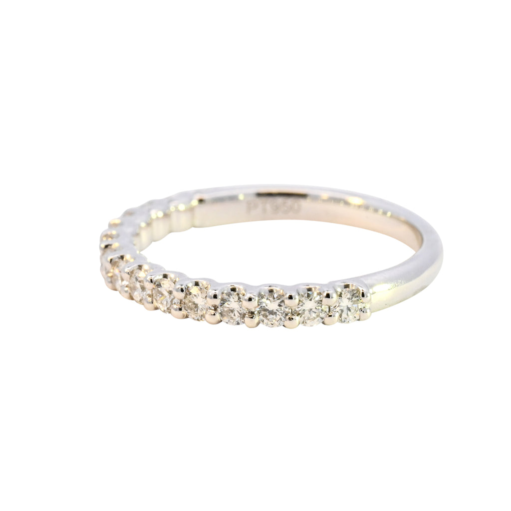 Platinum 0.51ct Diamond Half Eternity (RM24-026)