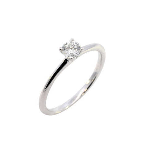 18ct White Gold 0.30ct Diamond Solitaire Ring