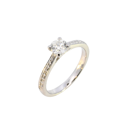 Platinum 0.82ct Diamond Solitaire Ring (WS24-018)