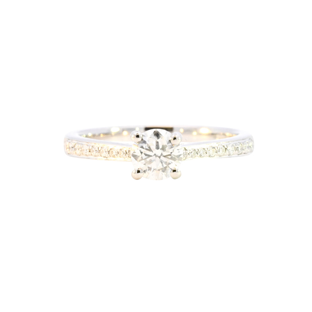 Platinum 0.82ct Diamond Solitaire Ring (WS24-018)