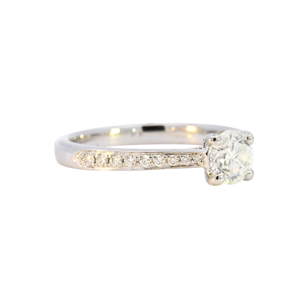 Platinum 0.82ct Diamond Solitaire Ring (WS24-018)