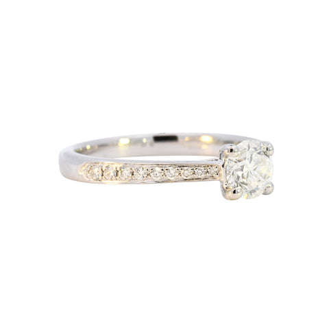 Platinum 0.82ct Diamond Solitaire Ring (WS24-018)