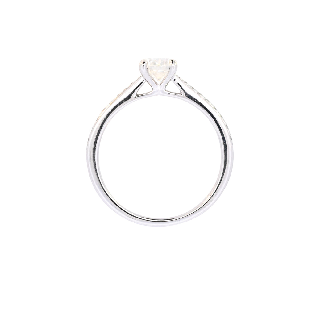 Platinum 0.82ct Diamond Solitaire Ring (WS24-018)