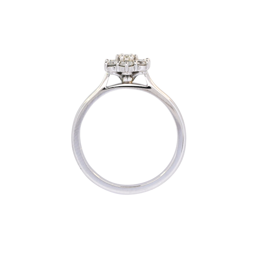 Platinum 0.51ct Diamond Daisy Cluster Ring (WS24-023)