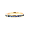 18ct Yellow Gold Sapphire Half Eternity