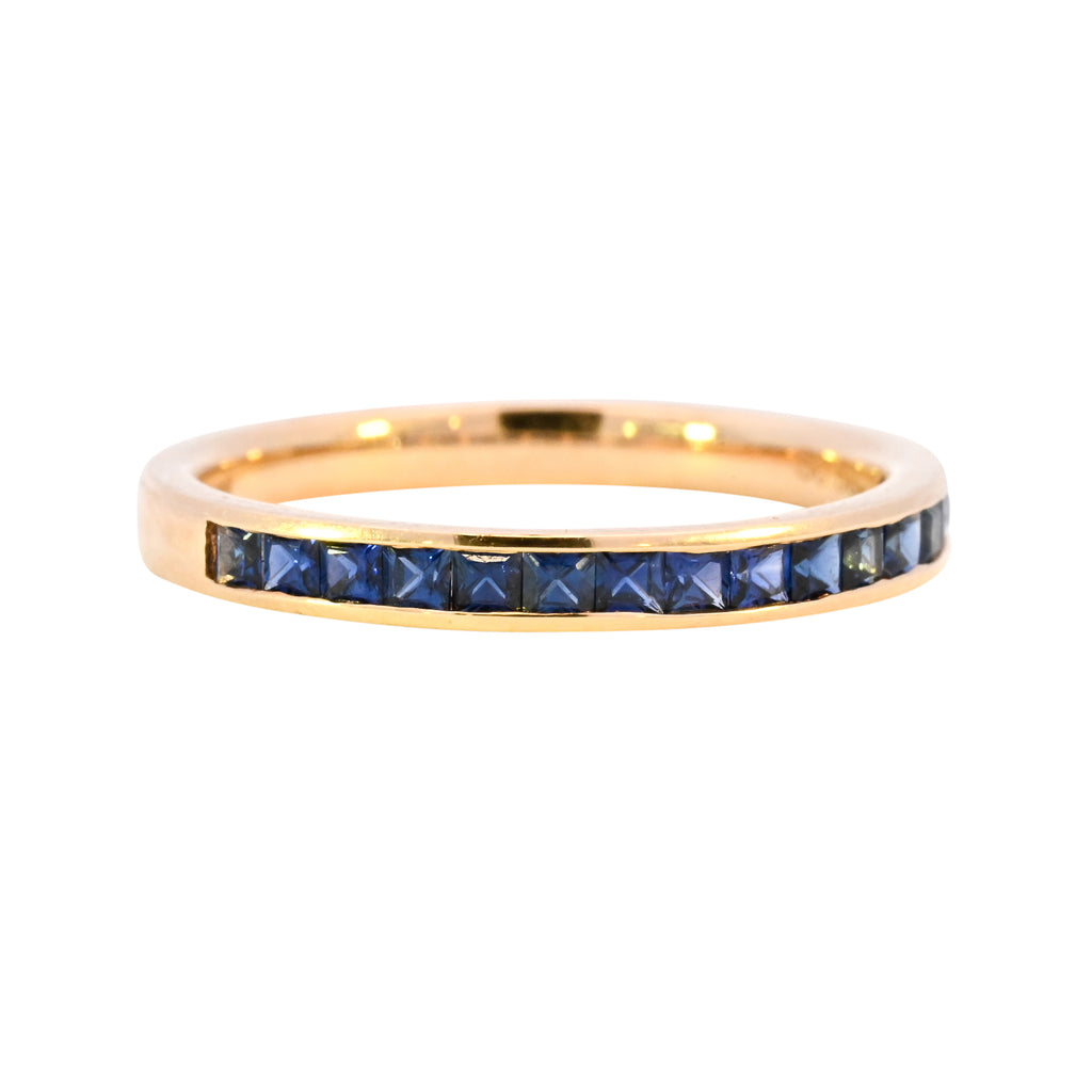 18ct Yellow Gold Sapphire Half Eternity (SS24-014)
