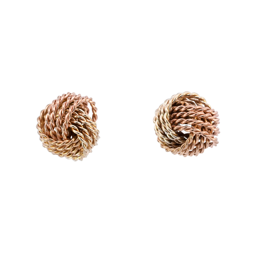 9ct Yellow Gold 9mm Knot Studs (SH24-521)