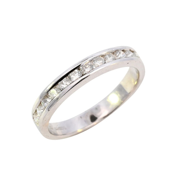 18ct White Gold 0.50ct Diamond Half Eternity