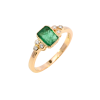 18ct Yellow Gold Emerald & Diamond Ring (SH24-535)