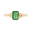 18ct Yellow Gold Emerald & Diamond Ring (SH24-535)