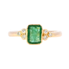 18ct Yellow Gold Emerald & Diamond Ring (SH24-535)