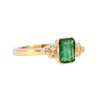 18ct Yellow Gold Emerald & Diamond Ring (SH24-535)