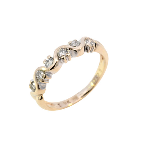 9ct Yellow Gold 0.25ct Diamond Ring (SH24-539)