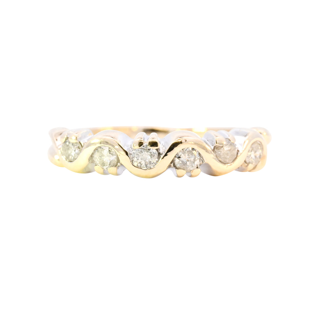 9ct Yellow Gold 0.25ct Diamond Ring (SH24-539)