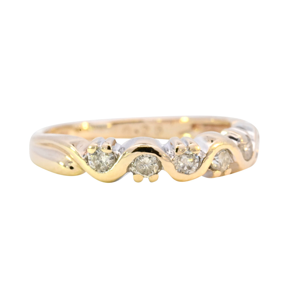 9ct Yellow Gold 0.25ct Diamond Ring (SH24-539)