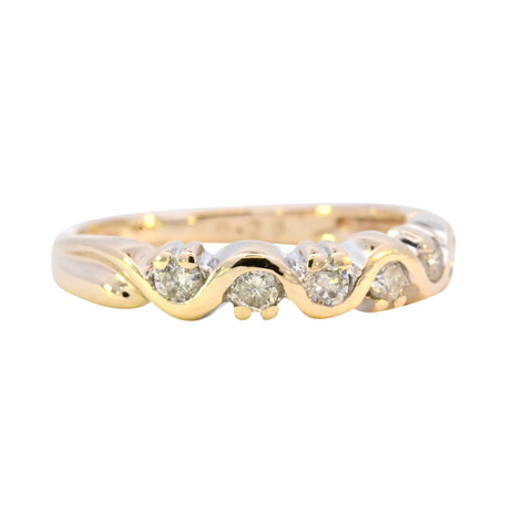 9ct Yellow Gold 0.25ct Diamond Ring (SH24-539)