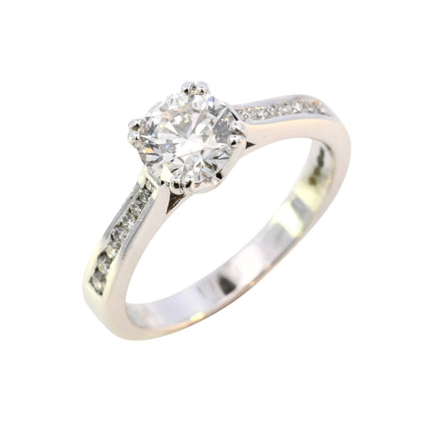 18ct White Gold 1.02ct Diamond Solitaire Ring