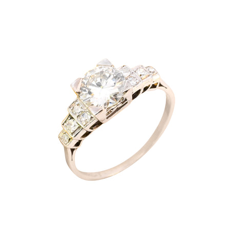 Platinum 1.18ct Diamond 5 Stone Ring (SH24-548)