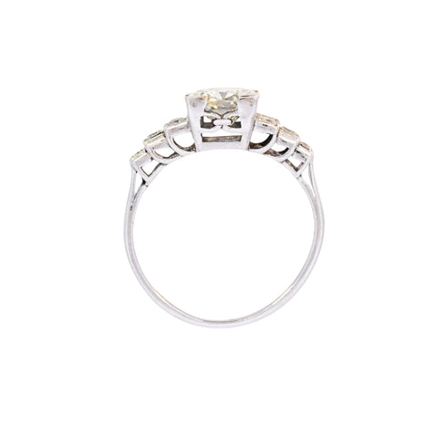 Platinum 1.18ct Diamond 5 Stone Ring