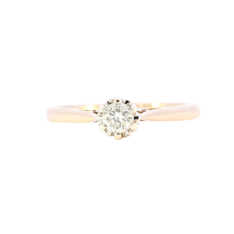 9ct Yellow Gold 0.25ct Diamond Solitaire Ring (SH24-551)