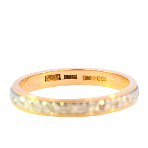 22ct Yellow Gold & Platinum Overlay Ring (SH24-594)