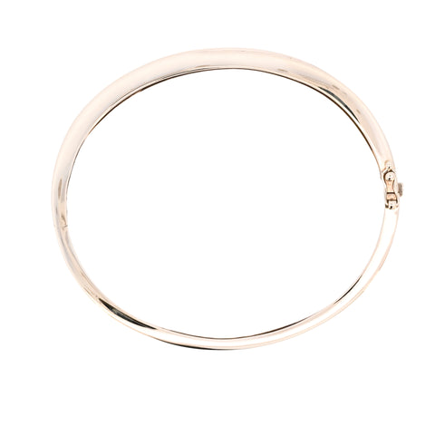 9ct Yellow Gold Oval Crossover Bangle (SH24-597)